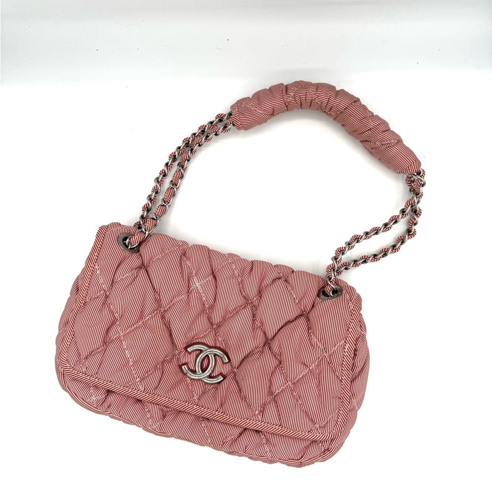 Chanel Red Candy Painted Quilted Bubble Flap Bag